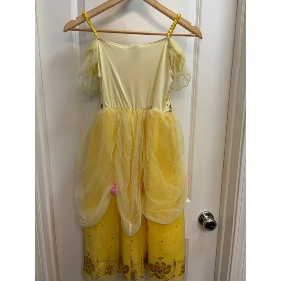 Disney Princess Belle Costume Dress Girls Size 7/8 - Picture 4 of 9